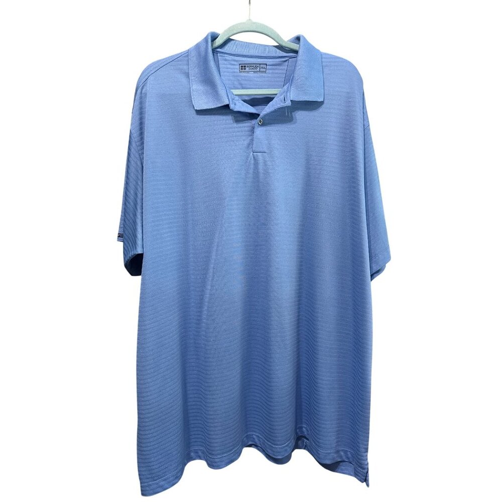 Bermuda Sands Light Blue Polo Shirt 3XL Mens Short Sleeve Lightweight